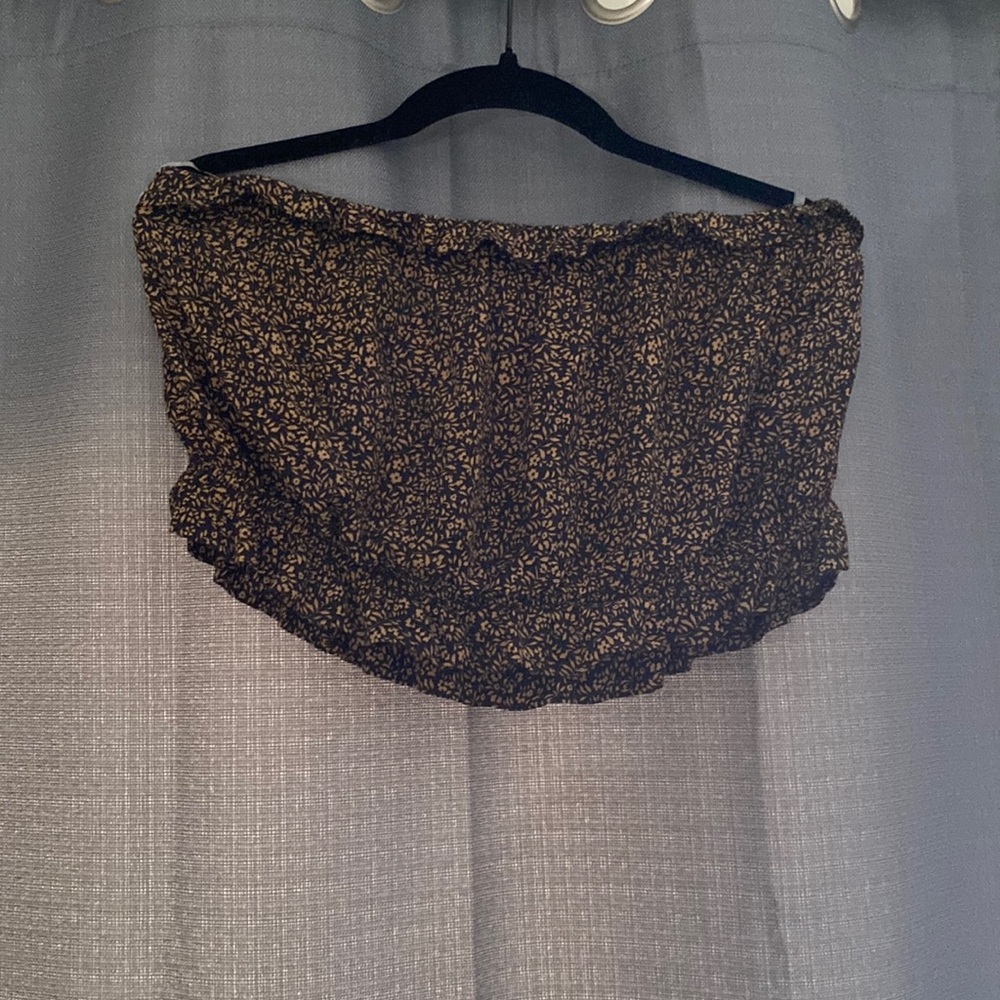 American eagle strapless, crop top.